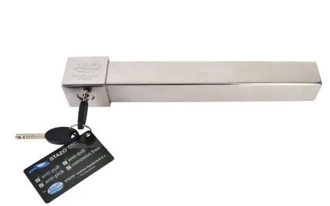 Antivol STAZO pour fabriquer un antivol moteur hors bord. Ce système de verrouillage robuste, avec ses clés, assure une protection maximale contre le vol.