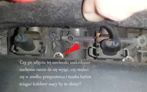 Opel DTC P1113: uszkodzone ramię przepustnicy? Czy po zdjęciu zawleczki da się je wyjąć, czy rozleci się w środku?