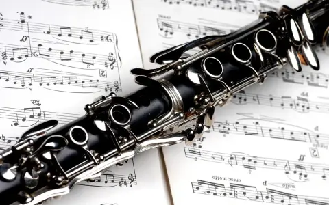 Klarinet na tle nut, gotowy do zagrania złożonych jazzowych progresji akordów.
