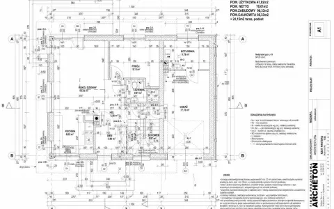 Co to jest rysunek techniczny? To szczegółowy plan architektoniczny parteru z wymiarami, oznaczeniami instalacji i pomieszczeń, jak kuchnia, łazienka czy garaż.
