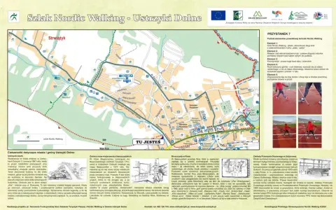 Mapa szlaków Nordic Walking w Ustrzykach Dolnych. Znajdziesz tu opis techniki, ciekawe miejsca i informacje o regionie.