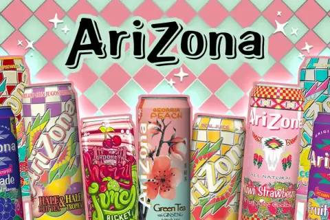 Wiele napojów Arizona, w tym Grapaeade i Kiwi Strawberry. Czy Arizona jest zdrowa? Zależy od składników!