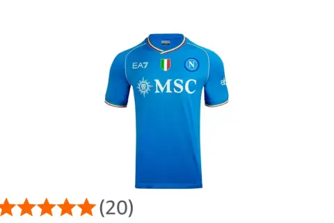 Niebieska koszulka Napoli z logo MSC i herbem Włoch. Idealna dla każdego fana!