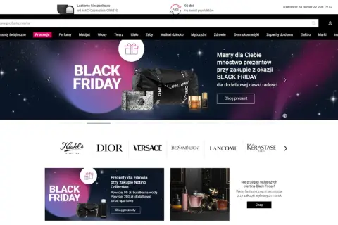 Strona główna Notino z promocjami na Black Friday. Sprawdź dostępne formy płatności i wybierz najlepsze dla siebie.