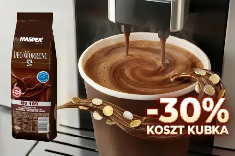 Napój czekoladowy DecoMorreno z obniżoną zawartością cukru. Czy zabielacz do kawy jest zdrowy? Ten napój to alternatywa, która kosztuje 30% mniej.