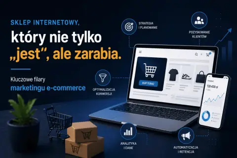 Sklep internetowy, który zarabia dzięki strategii, pozyskiwaniu klientów, optymalizacji, analizie i automatyzacji.