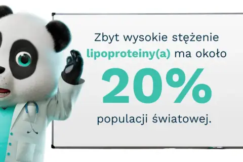 Doktor Panda wyjaśnia: wysokie stężenie lipoproteiny(a) dotyczy 20% populacji. Badanie to jest kluczowe dla zdrowia.
