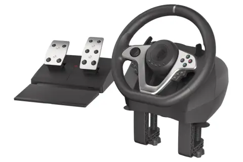 Kierownice do Xbox One z pedałami, gotowe do wyścigów.