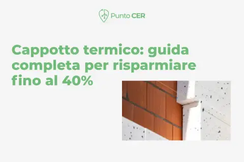 Dettaglio della posa in opera di un cappotto termico su una parete in laterizio.