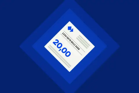 Karta paysafecard z kwotą 20,00 i numerem PIN.