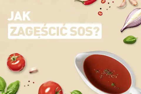 Jak zaciągnąć sos? Pomidory, czosnek, cebula, papryczka chili i bazylia sugerują składniki do przygotowania pysznego sosu.
