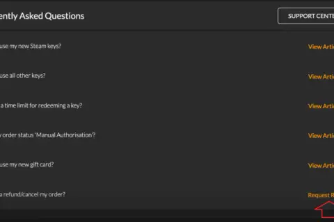 Sekcja FAQ na Steam, gdzie znajdziesz informacje o tym, ile się czeka na zwrot pieniędzy Steam i jak go uzyskać.