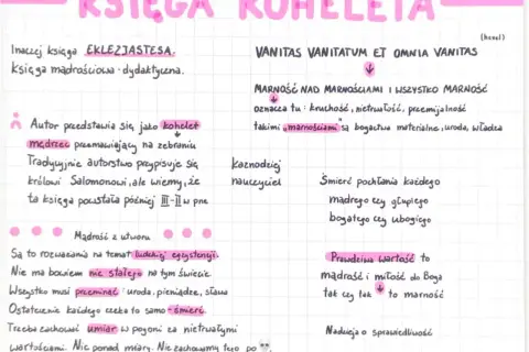 Kohelet streszczenie: Marność czy sens? Klucz do matury!