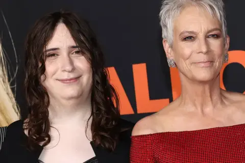 Jamie Lee Curtis i jej córka Annie Guest na premierze.