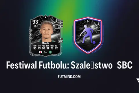 Karta TOTS Serie A z zawodnikiem Maeda, 93 OVR. Obok niej symbol festiwalu futbolu.