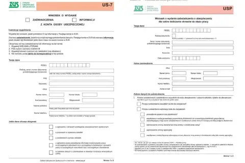 Wniosek US-7 do ZUS. Wypełnij go, by uzyskać zaświadczenie o okresach ubezpieczenia, co może pomóc w ustaleniu, w jakim miesiącu najlepiej przejść na emeryturę.