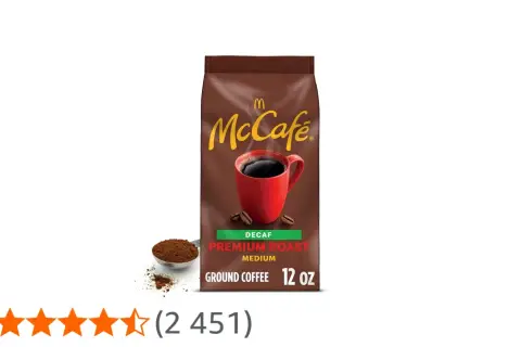 Kawa McCafé Premium Roast Decaf, 12 oz. Ile ml ma średnia kawa w Mc? To opakowanie zawiera 340g kawy.