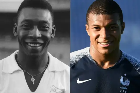 Porównanie Pelé i Kyliana Mbappé. Ile lat ma Mbappé? Młody piłkarz Francji, przyszłość futbolu.
