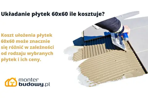 Układanie płytek 60x60: poznaj cennik i czynniki wpływające na koszt. Ręka fachowca z kielnią nakłada klej na podłogę.