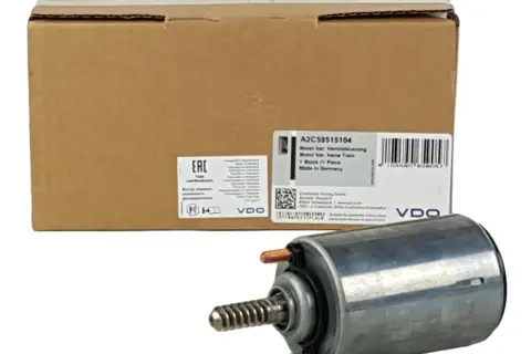 Silnik Valvetronic VDO, część zamienna do silnika, w pudełku z etykietą.