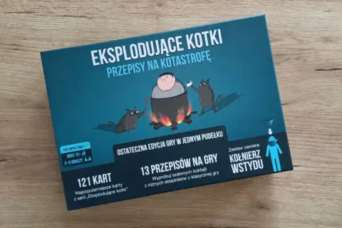 Eksplodujące kotki przepisy na kotastrofę – gra imprezowa z kotami gotującymi w kotle. Ostateczna edycja w jednym pudełku.