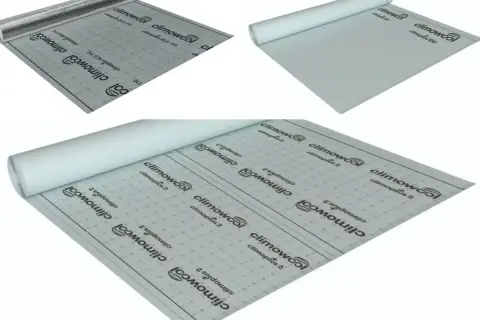 Rolki materiałów budowlanych: paroizolacja z aluminium i folia. Idealne do izolacji dachu.