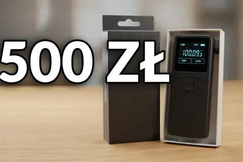 Alkomaty ranking: ten model za 500 zł to dobry wybór. Cyfrowy wyświetlacz pokazuje wynik pomiaru.
