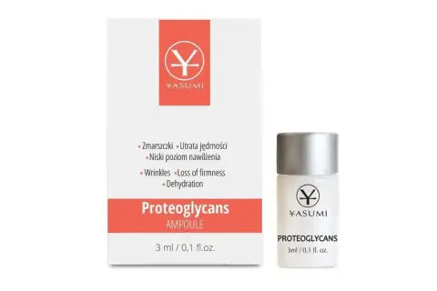 Yasumi Proteoglycans Ampoule, zwalczająca zmarszczki i odwodnienie skóry.