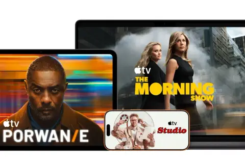 Odkryj świat rozrywki z Apple TV+. Abonament daje dostęp do seriali jak "The Morning Show" i "Porwanie", a także do treści Apple TV Studio.
