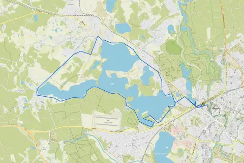Trasa spacerowa wokół Jeziora Ukiel i Dajtkowskiego, idealna na wycieczkę gdzie na spacer okolice Olsztyna.