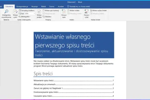 Jak wstawić spis treści w Wordzie - proste kroki, które musisz znać