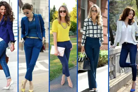 Pantalón azul marino: 70+ ideas para combinarlo con estilo y acierto