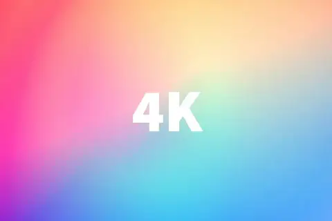 Tęczowe tło w **4k rozdzielczość** z białym napisem "4K".