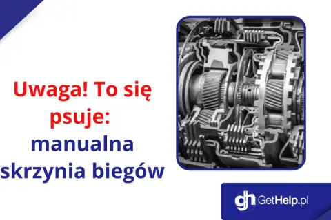 Przekładnia manualna w przekroju. Zwróć uwagę na skomplikowane mechanizmy, które mogą ulec awarii.