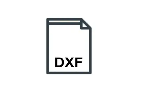 Ikona pliku z napisem DXF. Dowiedz się, dxf czym otworzyć, aby edytować projekty CAD.
