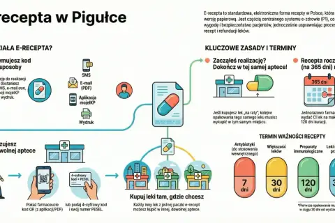E-recepta w pigułce: jak działa, zasady i terminy ważności. Dowiedz się, ile ważna jest recepta i jak ją realizować.