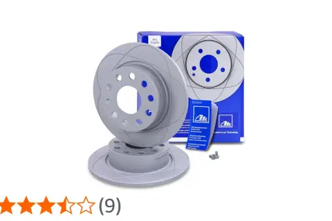Zwei ATE Bremsscheiben, neu und originalverpackt, bereit für den Einbau. Perfekt für jeden Zimmermann, der Wert auf Qualität legt.