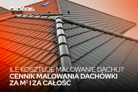 Ile kosztuje malowanie dachu? Sprawdź cennik malowania dachówki za m² i za całość.