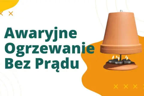 Awaryjne ogrzewanie bez prądu: doniczka i świeczki tworzą domowy grzejnik.