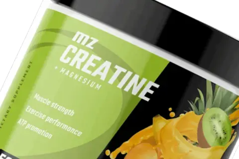 Suplement diety MZ CREATINE + MAGNESIUM. Wspiera siłę mięśni, wydajność ćwiczeń i produkcję ATP. Dowiedz się, kreatyna co to jest i jak działa!
