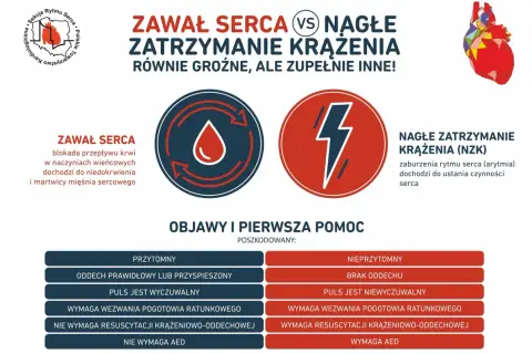 Zawał serca vs NZK: objawy i pierwsza pomoc. Porównanie symptomów, które mogą przypominać nerwicę, ale są oznaką poważnych problemów z sercem.