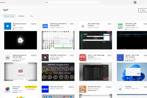 Szukasz sposobu, jak otworzyć plik HEIC? Sklep Microsoft oferuje wiele aplikacji do konwersji i przeglądania plików HEIC.