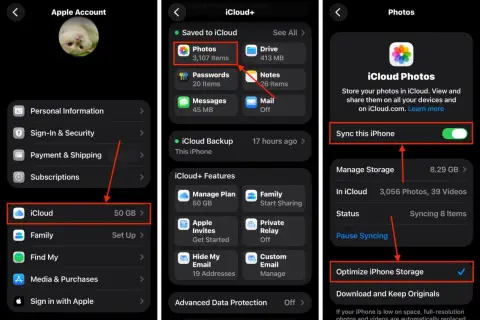 Jak zwolnić miejsce na iPhonie? Zobacz, jak zoptymalizować przechowywanie zdjęć w iCloud, aby zaoszczędzić cenne miejsce.