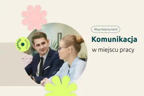Mężczyzna i kobieta prowadzą rozmowę, kluczowa jest komunikacja werbalna w miejscu pracy.
