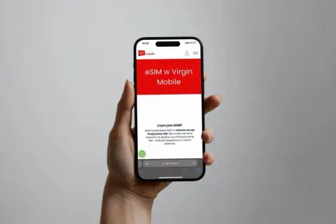 eSIM w Virgin Mobile to cyfrowa wersja karty SIM, bez abonamentu. Bezpieczna i wygodna.