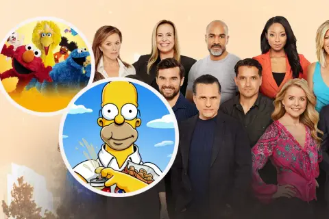Homer Simpson och Sesame Street-gänget möter skådespelare från såpoperor. Vilken serie har flest avsnitt? Svårt att säga, men dessa karaktärer har många minnen.