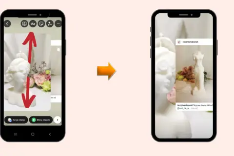 Jak udostępnić czyjąś relację na Instagramie? Zobacz, jak łatwo możesz podzielić się ciekawą treścią, np. piękną świeczką.