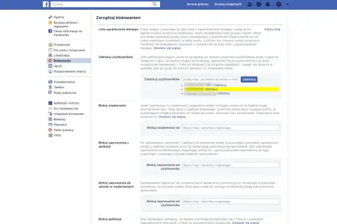 Zarządzaj blokowaniem na Facebooku: jak odblokować kogoś, zablokować wiadomości, zaproszenia z aplikacji i wydarzeń.