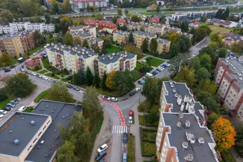 Osiedle mieszkaniowe w Krakowie, gdzie każdy budynek to potencjalny podatek od nieruchomości Kraków.