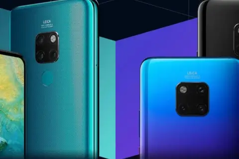 Eleganckie smartfony Huawei Mate 20 Pro w kolorach zielonym i niebieskim. Sprawdź aktualną huawei mate 20 pro cenę!